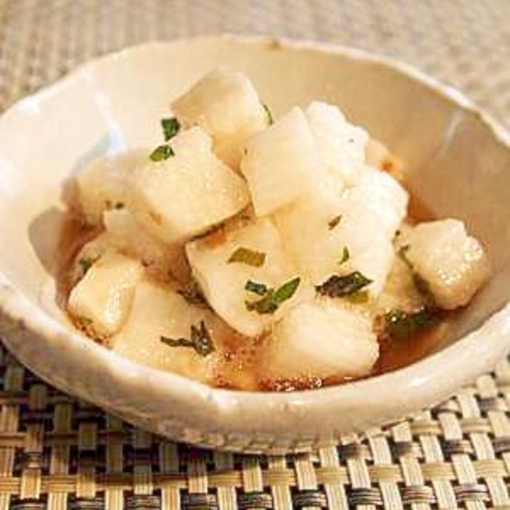*山芋の大葉にんにく醤油和え*
